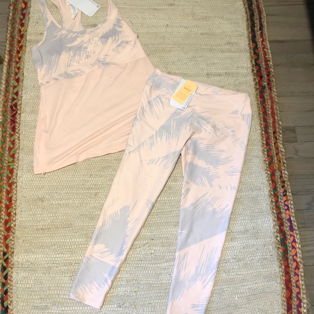 Fabletics matching leggings and tank - NWT!